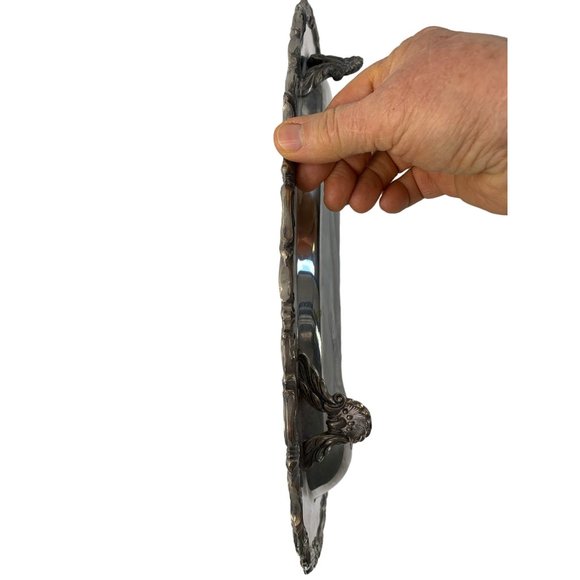 FB Rodgers Silver Co Tree of Life Spring Tray Footed Large 16 x 12" VTG 6573 - Picture 2 of 14